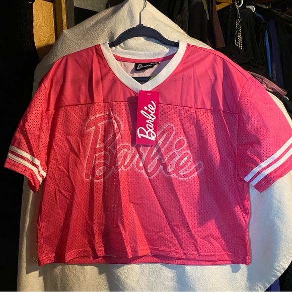 NWT!! Barbie 59 Pink Cropped 59 Jersey Size MEDIUM - Picture 2 of 5
